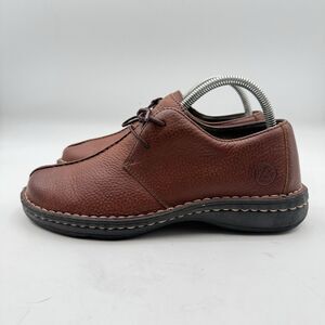 Airwalk brown pebble leather Oxford comfort casual Men's shoes 35796 Size 7.5